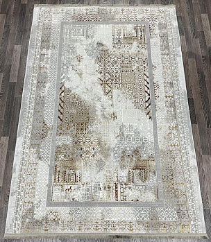 Прямоугольный ковер из полиэстера a116b-dark-grey-shrink-gold-fdy | Турция