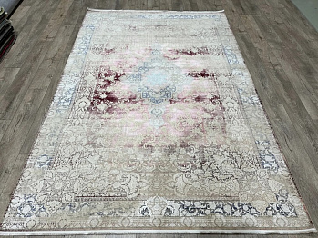 Ковер Antique Collection 5303-pink, из вискозы / из полиэстера, розовый