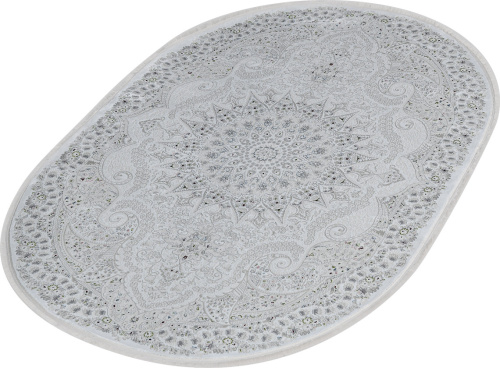 Kirmanshah 38650A WHITE / WHITE овал фото 5