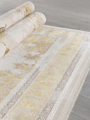 delina a064a - cream / gold fdy прямоугольник фото 3