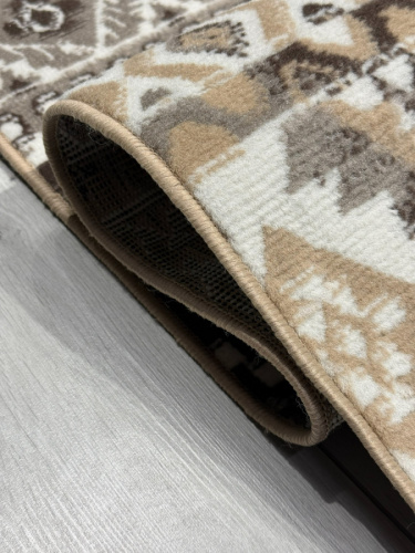 Ковер praga 06050a - brown / toz gri прямоугольник, из синтетики, коричневый, 0,8×1,5, фото 4