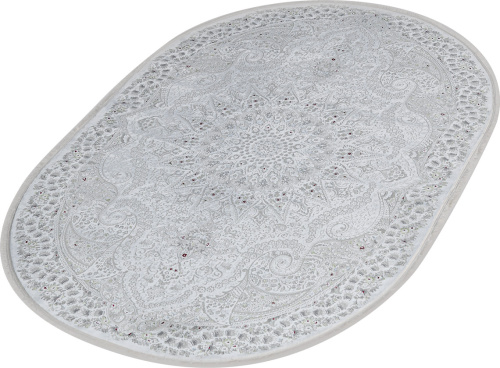 Kirmanshah 38650A WHITE / WHITE овал фото 6