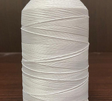 Лавсановая нить для оверлока белая Вторичная