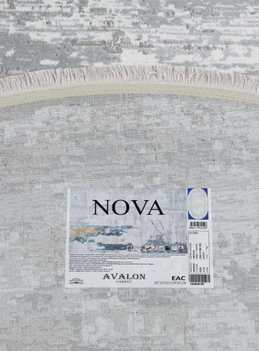 Ковер Nova Avalon 38741A OVAL GREY / WHITE фото 2