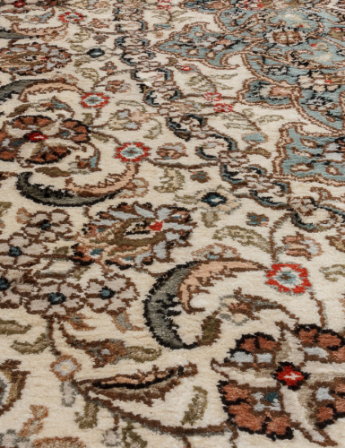 tibet silk & silk s-08 - cream / blue прямоугольник фото 5