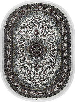 Овальный ковер  kover-abrishim-20098j-oval-cream-cream | Иран