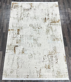 Прямоугольный ковер из полиэстера 17311-white-cream | Турция