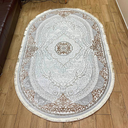 Овальный ковер  kover-linda-5077a-beige-beige-o | Турция