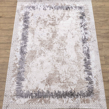 Прямоугольный ковер из полиэстера a4895a-cream-cream | Турция