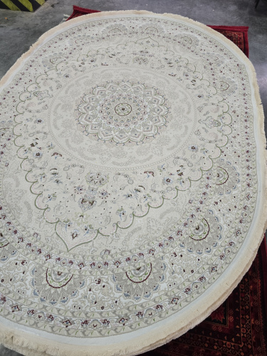 Kirmanshah 38860A WHITE / WHITE овал фото 2
