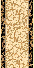 Ковровая дорожка  Olympos d156 - CREAM-BLACK | Россия