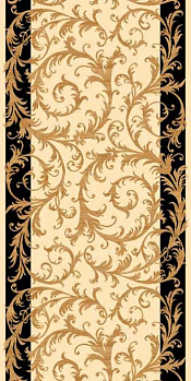 Ковровая дорожка  Olympos d156 - CREAM-BLACK | Россия