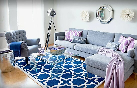 Как правильно подобрать размер ковра для дивана