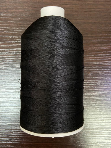 Лавсановая нить для оверлока черная Вторичная фото 3