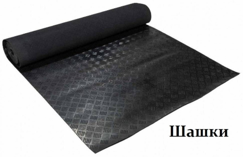 Резиновое покрытие в рулонах Шашки фото 4