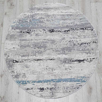 Круглый ковер из акрила 36556a-daire-blue-l-grey | Турция