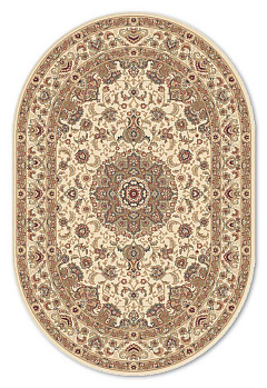 Овальный ковер из синтетики 3939-2-41333-oval | Молдова