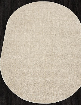 Овальный ковер из синтетики t600 - light beige | Россия