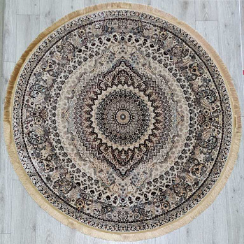 Круглый ковер  kover-rubin-20058a-daire-cream-cream | Иран