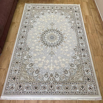 Прямоугольный ковер из полиэстера 6763a-cream-cream | Турция
