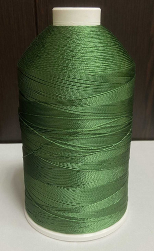 Лавсановая нить для оверлока зеленая вторичная