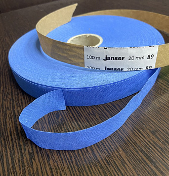 ХБ Тесьма Jancer 89 цвет синий