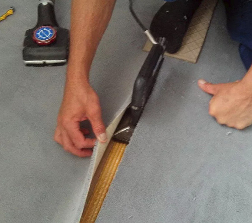 Сварка коврового покрытия