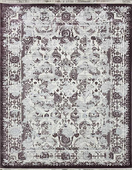 Прямоугольный ковер из полиэстера 36903j-grey-lila | Турция