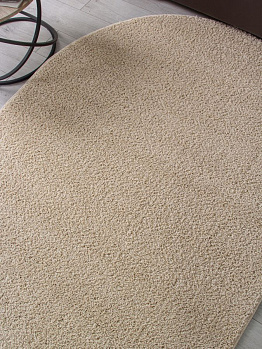 Овальный ковер из синтетики t600 - light beige | Россия
