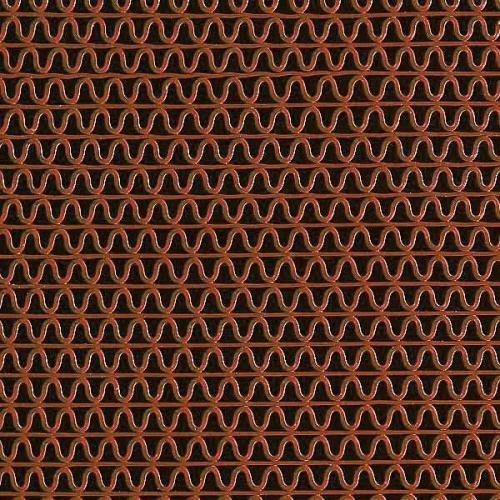 Грязезащитное покрытие Зиг-Заг. Толщина 8 мм. Коричневый