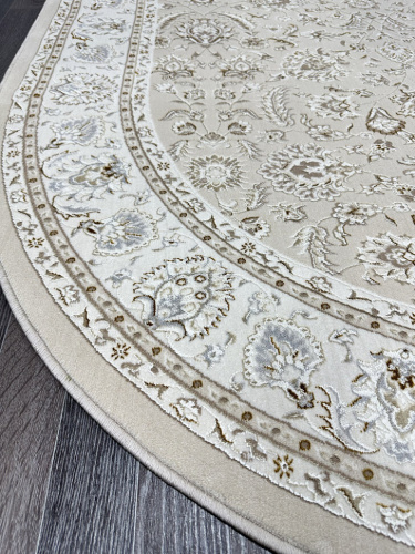 Ковер Iran collection A067A_LIGHT BEIGE SHRINK / LIGHT BEIGE SHRINK o, из полиэстера, кремовый, 1,2×1,8, фото 6