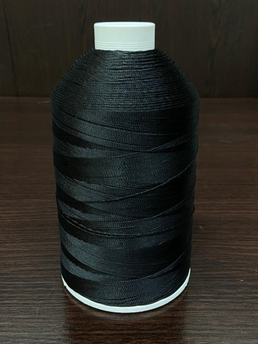 Лавсановая нить для оверлока черная Вторичная фото 4