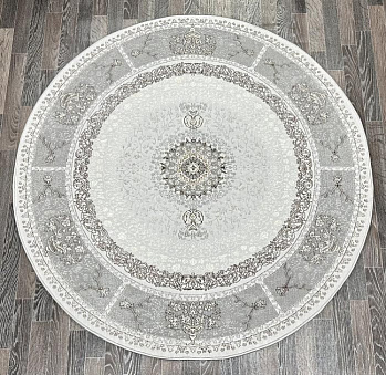 Круглый ковер из полиэстера a053a-light-grey-shrink-light-grey-shrink-krug | Турция