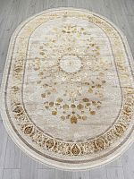 delina a123b - cream / gold fdy овал