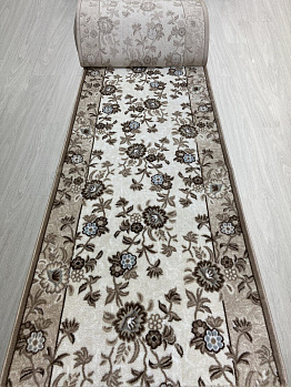 Ковровая дорожка из синтетики   VALENCIA DELUXE d325 - CREAM-BROWN | Россия