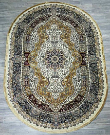 Овальный ковер  kover-rubin-20221b-oval-l-cream-l-cream | Иран