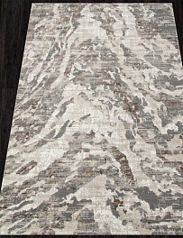 Прямоугольный ковер из синтетики ga017c - grey / brown | Турция