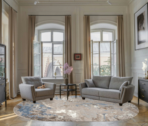 paradize 00085a - l.blue / beige овал фото 3