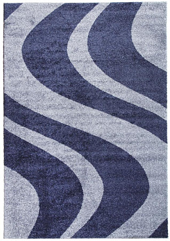 Прямоугольный ковер из синтетики t617 - NAVY-BLUE | Россия
