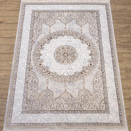 Прямоугольный ковер из полиэстера n891a-white-beige-1 | Турция