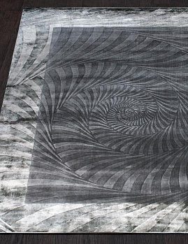 Прямоугольный ковер ручной работы CARVING WITH BOARF HL 704 - GREY | Индия