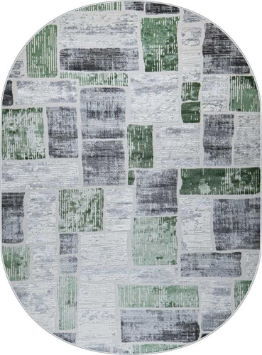 Kleopatra 38471A OVAL GREEN FLS / L.GREY