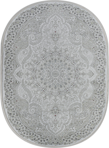 Kirmanshah 38650A WHITE / WHITE овал