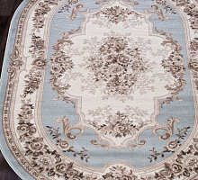 Valencia Deluxe 4015 L. Blue / Brown oval