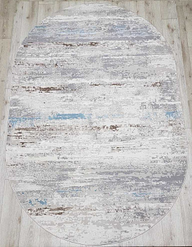 Овальный ковер из акрила 36556a-oval-l-beige-blue | Турция