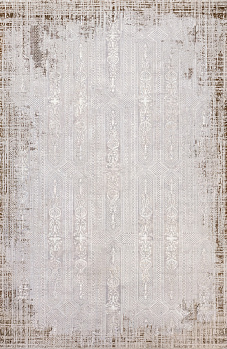 Прямоугольный ковер из полиэстера N907A WHITE / BEIGE_1 | Турция