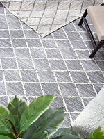 nun kilim nun10 - grey прямоугольник