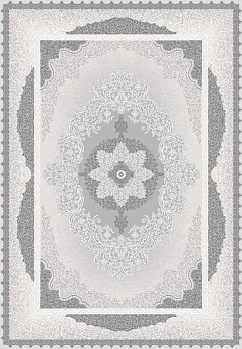 Прямоугольный ковер из полиэстера gl074g - grey / grey | Турция