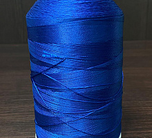 Лавсановая нить для оверлока  синяя Вторичная