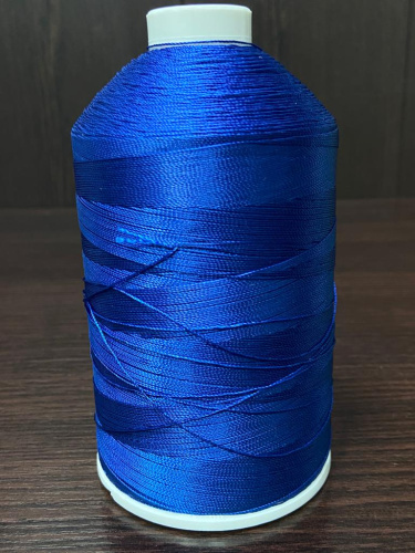 Лавсановая нить для оверлока  синяя Вторичная